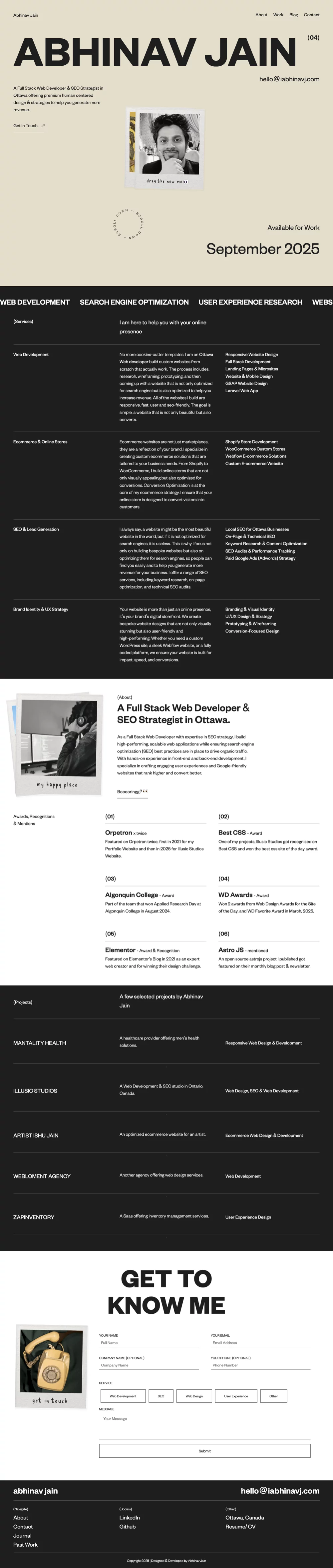 Abhinav Jain - Full Page Screenshot