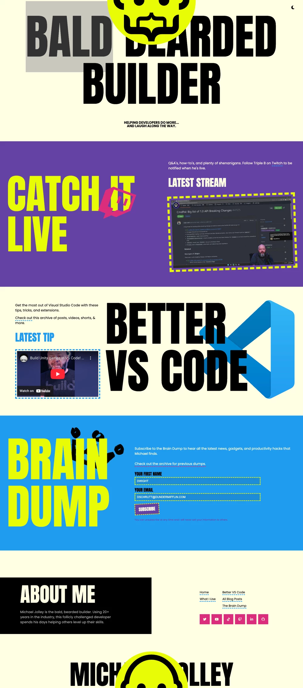 Bald Bearder Builder - Full Page Screenshot