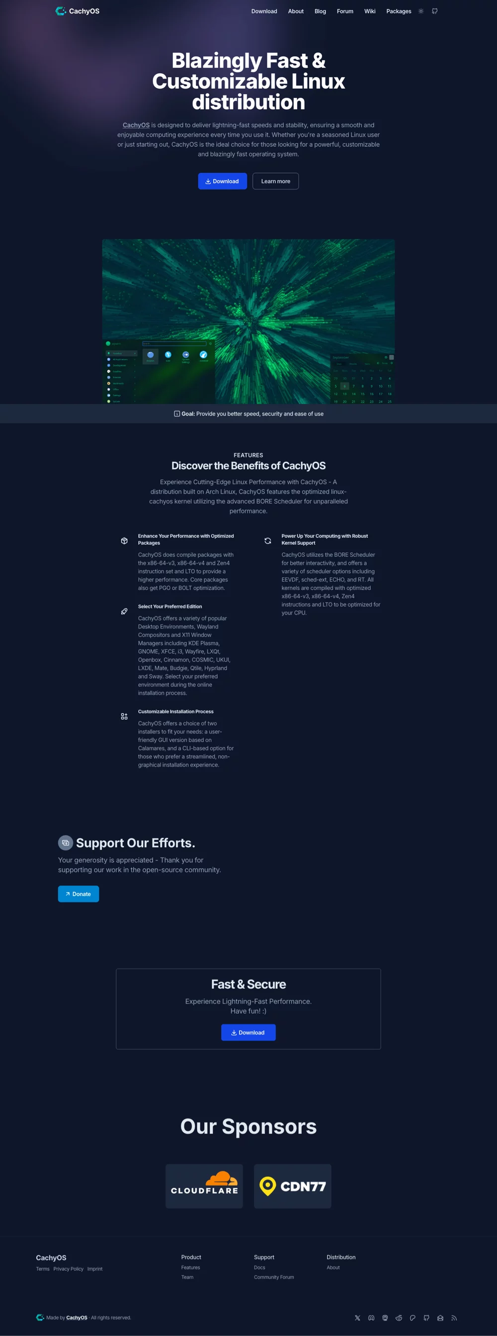CachyOS - Full Page Screenshot