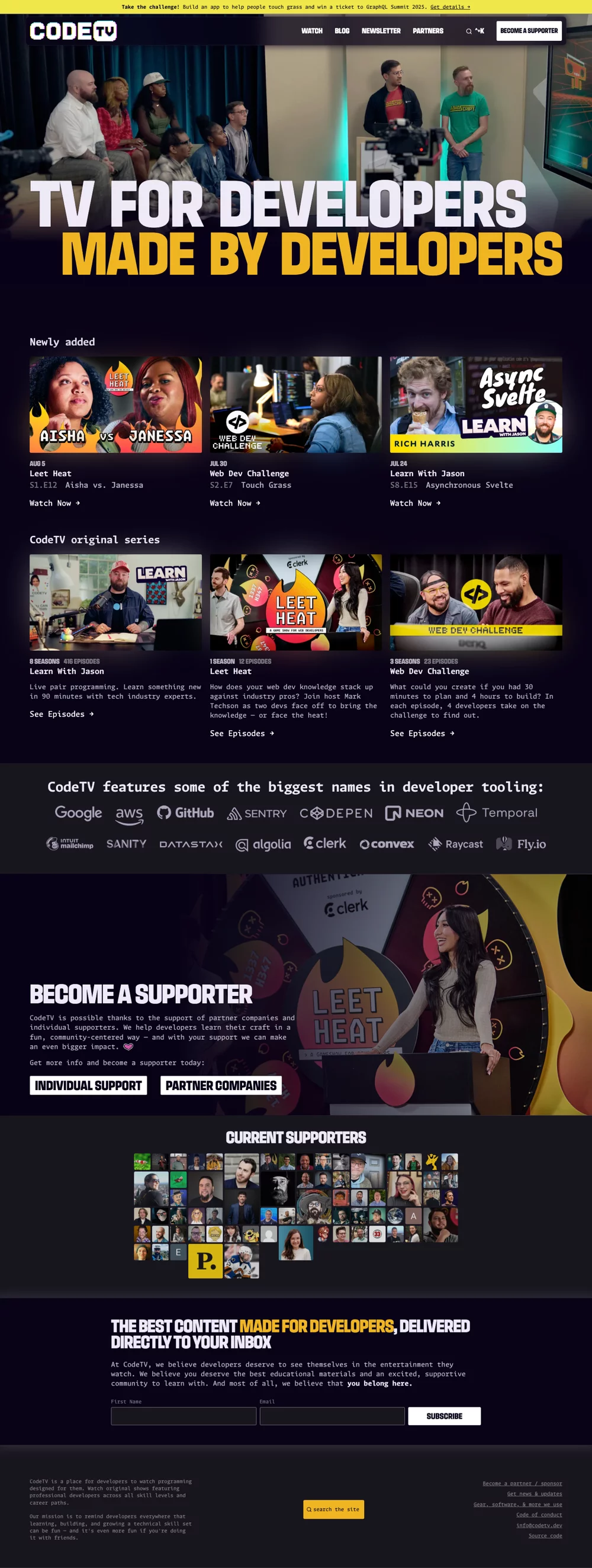 CodeTV - Full Page Screenshot