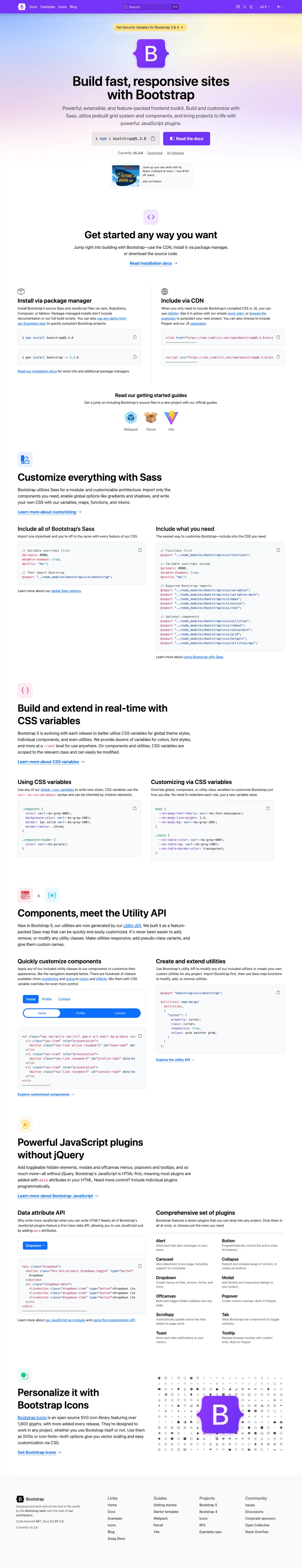 Bootstrap - Full Page Screenshot